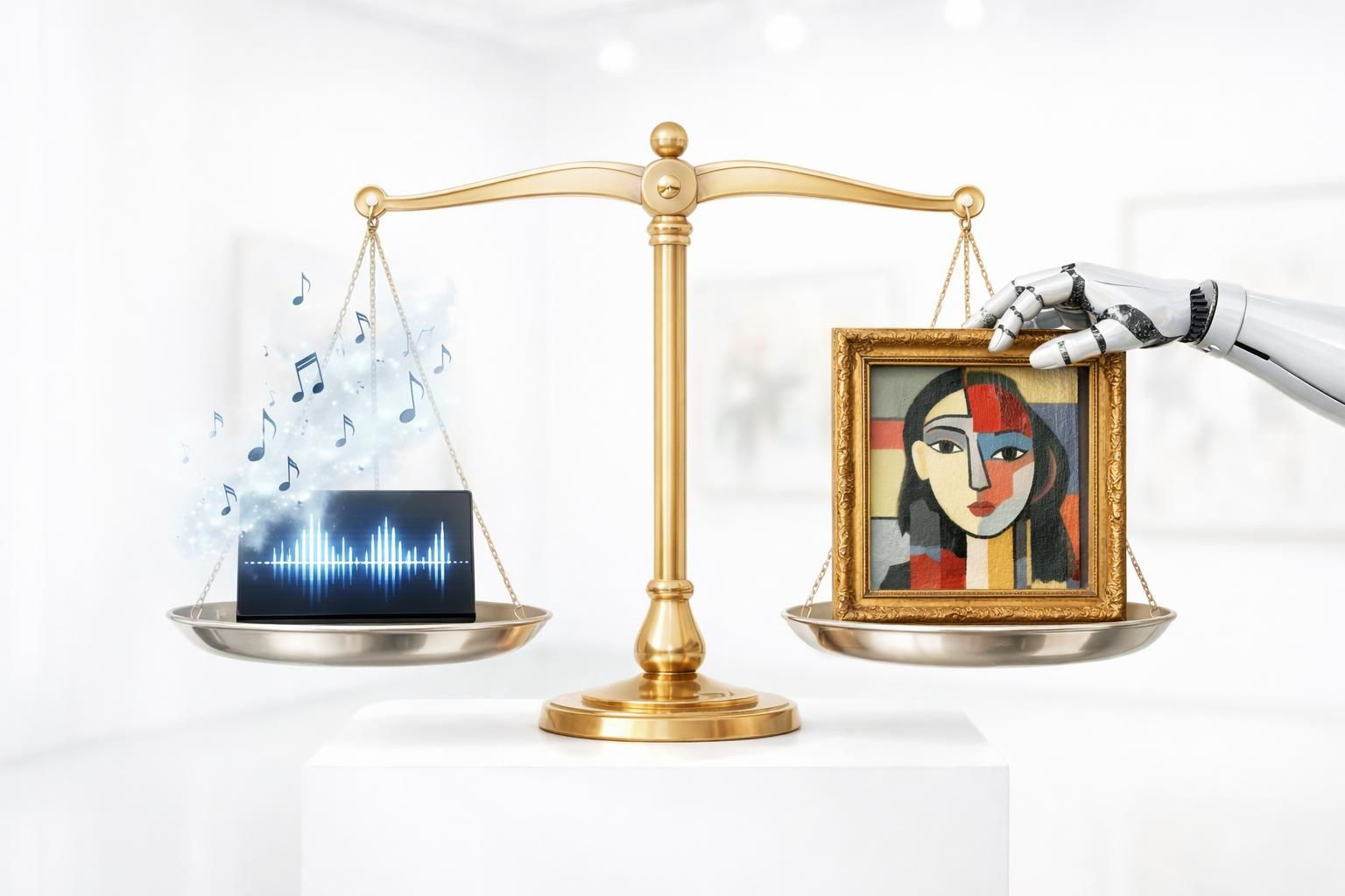 découvrez une réflexion provocante sur l'intelligence artificielle et la valeur de la créativité : "si ma musique doit être gratuite, alors je peux aussi saisir votre tableau à 10 millions d’euros".