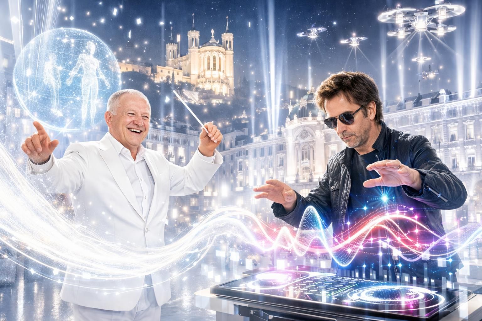 découvrez comment jean-michel aulas et jean-michel jarre intègrent l'intelligence artificielle pour transformer la fête des lumières à lyon en une expérience révolutionnaire et spectaculaire.
