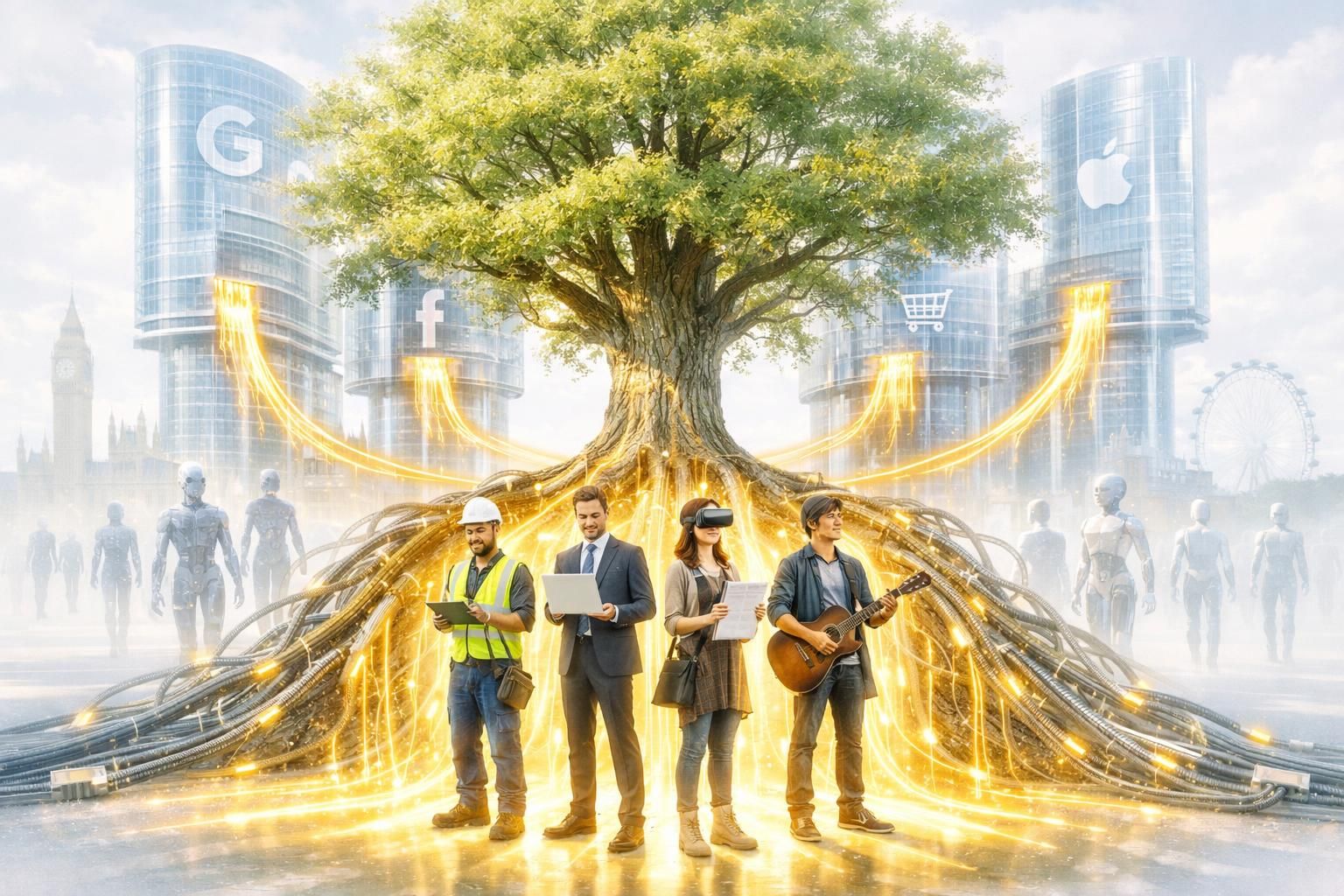 découvrez comment le royaume-uni envisage un revenu universel financé par les géants de la tech afin de soutenir les travailleurs menacés par l'intelligence artificielle et assurer une transition équitable.