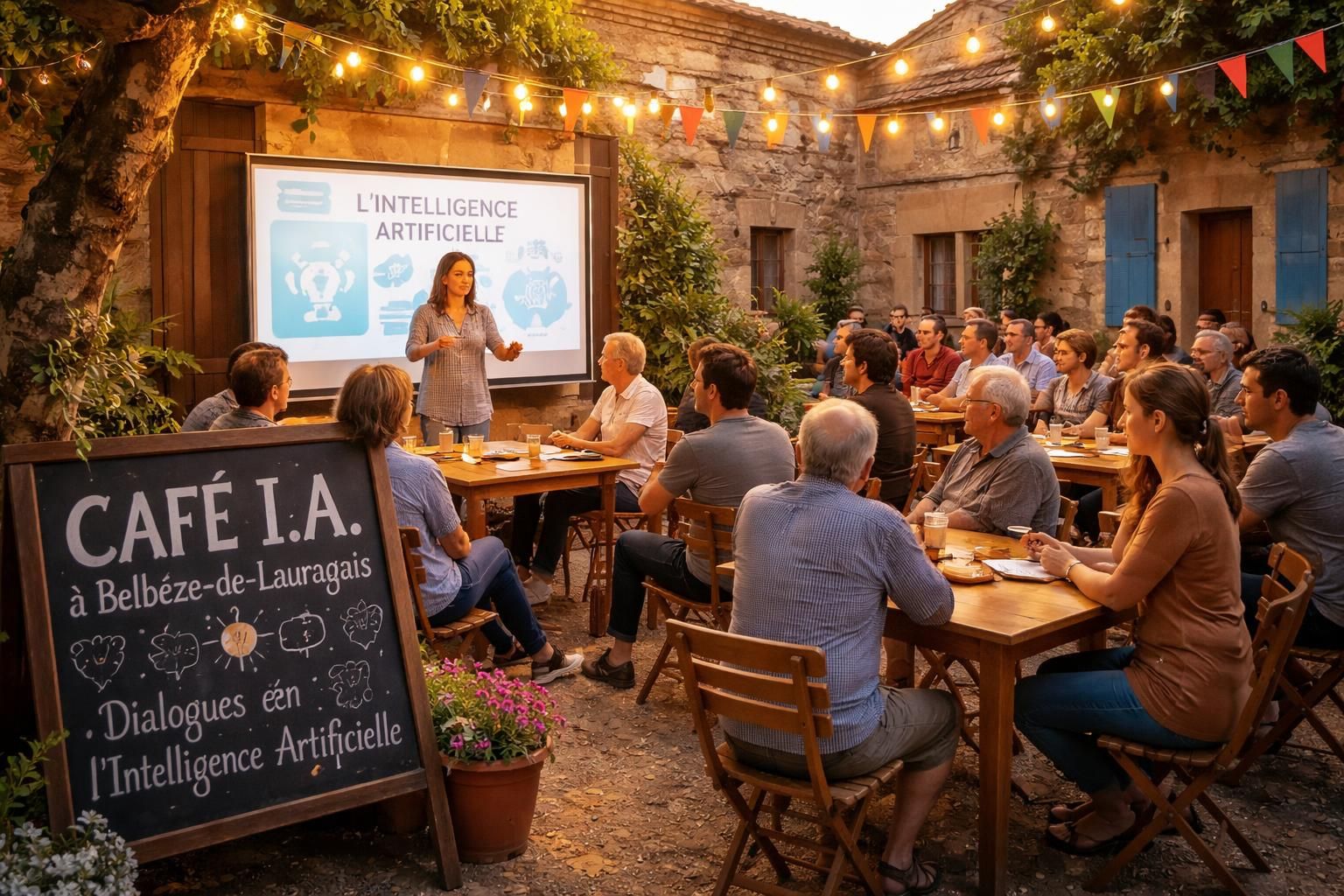 participez au débat autour d'un café à belbèze-de-lauragais pour discuter des enjeux et impacts de l'intelligence artificielle dans notre société.