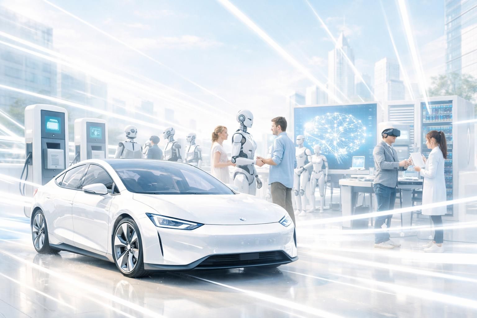 découvrez comment l'essor rapide de l'intelligence artificielle s'inspire des leçons tirées de la révolution de la voiture électrique pour transformer notre avenir.