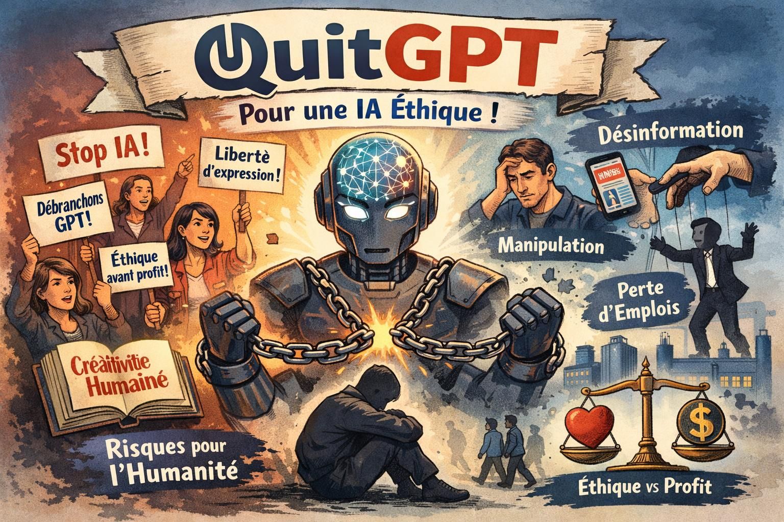 découvrez « quitgpt », un mouvement appelant au boycott de chatgpt, l'intelligence artificielle controversée soutenue par un cofondateur pro-trump, et explorez les raisons de cette controverse.