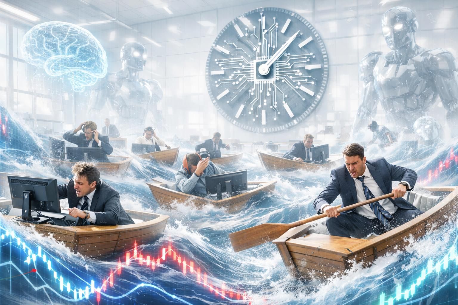 découvrez comment le secteur financier à wall street est impacté par les turbulences liées aux préoccupations croissantes autour de l'intelligence artificielle.