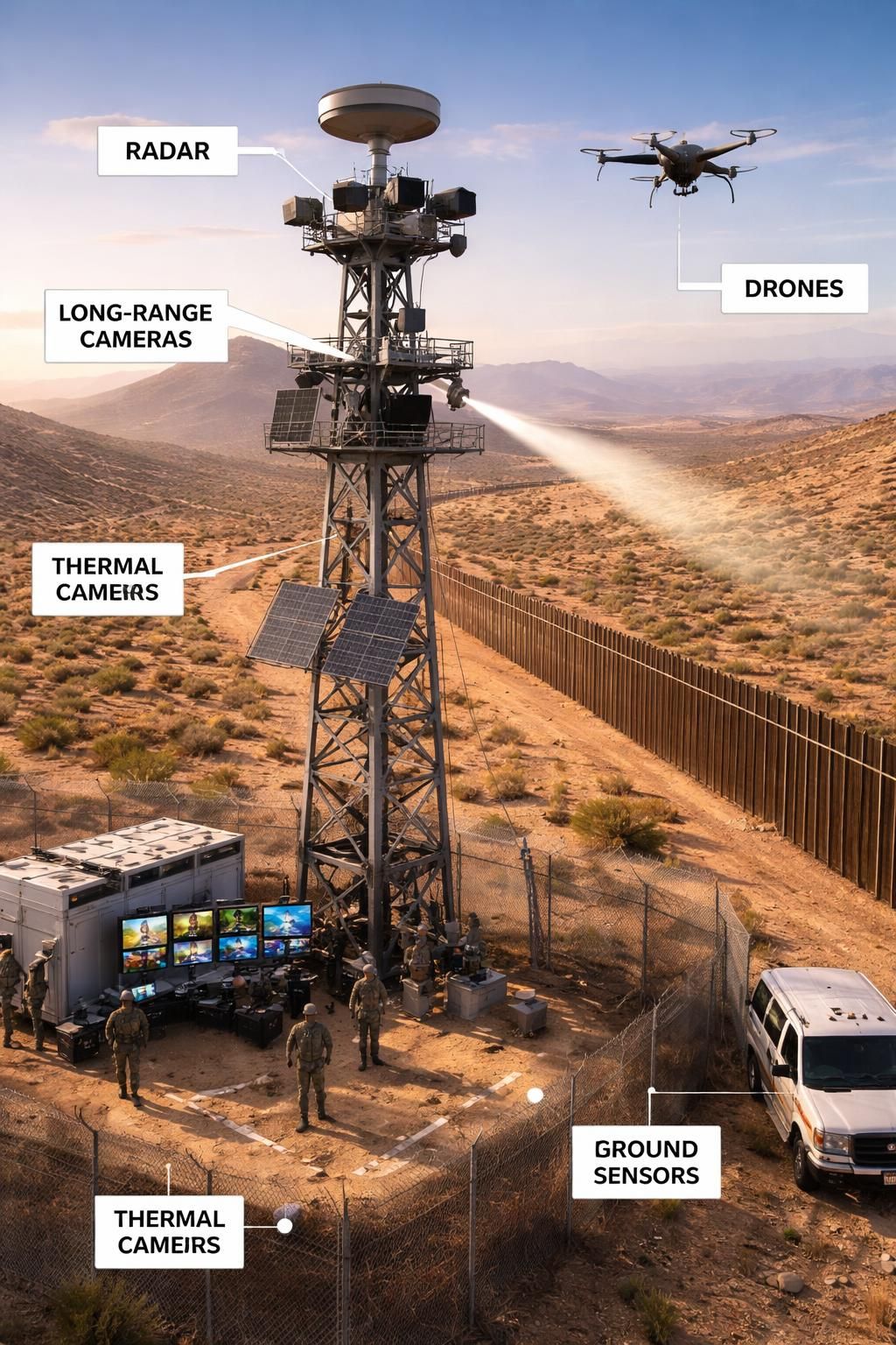 découvrez comment le chaos numérique à la frontière américano-mexicaine met en péril les droits humains, entre surveillance accrue et violations des libertés fondamentales.