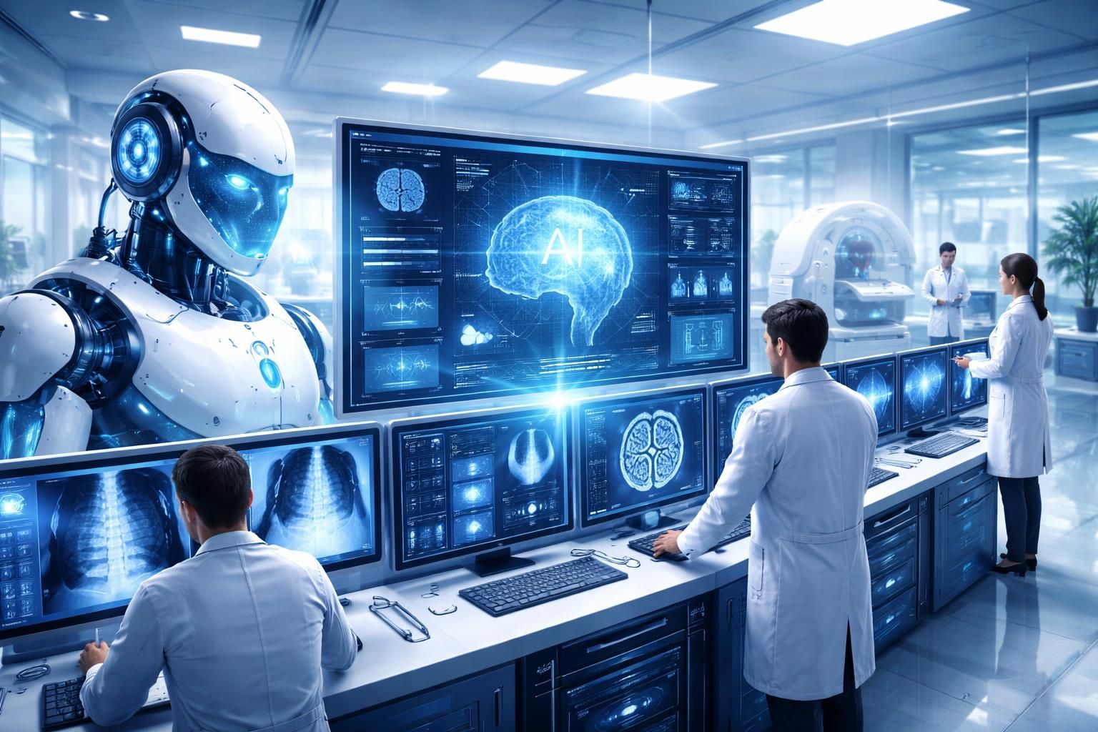 découvrez comment l'intelligence artificielle transforme le secteur de la santé, améliorant diagnostics, traitements et gestion des données pour un avenir médical innovant.