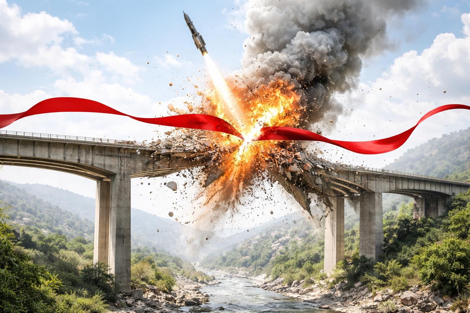 une frappe israélienne détruit un pont stratégique dans le sud du liban, marquant un tournant majeur dans le conflit régional.