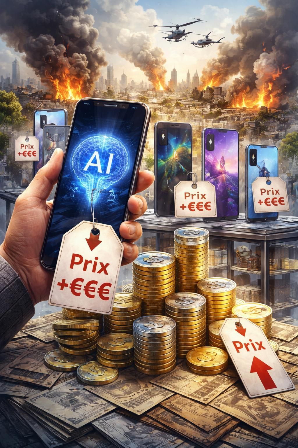 découvrez comment l'intelligence artificielle et le conflit au moyen-orient influencent la hausse des prix des smartphones, en analysant les causes économiques et technologiques de cette flambée.