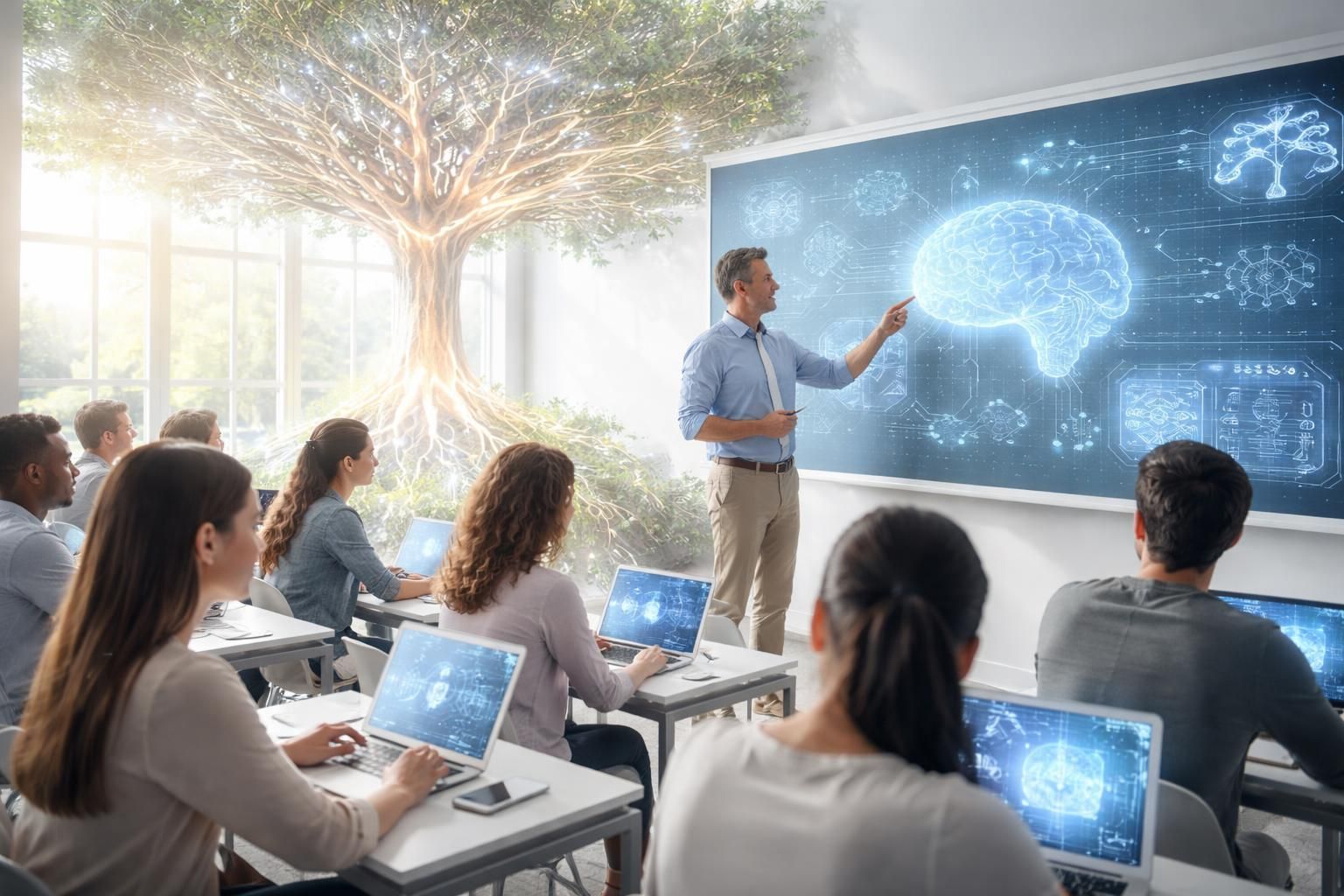 découvrez comment l'intelligence artificielle transforme l'enseignement supérieur pour mieux préparer les futures générations d'étudiants aux défis de demain.