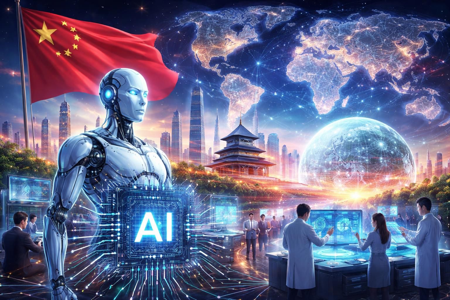 découvrez comment la chine pourrait devenir un leader mondial dans le domaine de l'intelligence artificielle et influencer l'avenir technologique mondial.