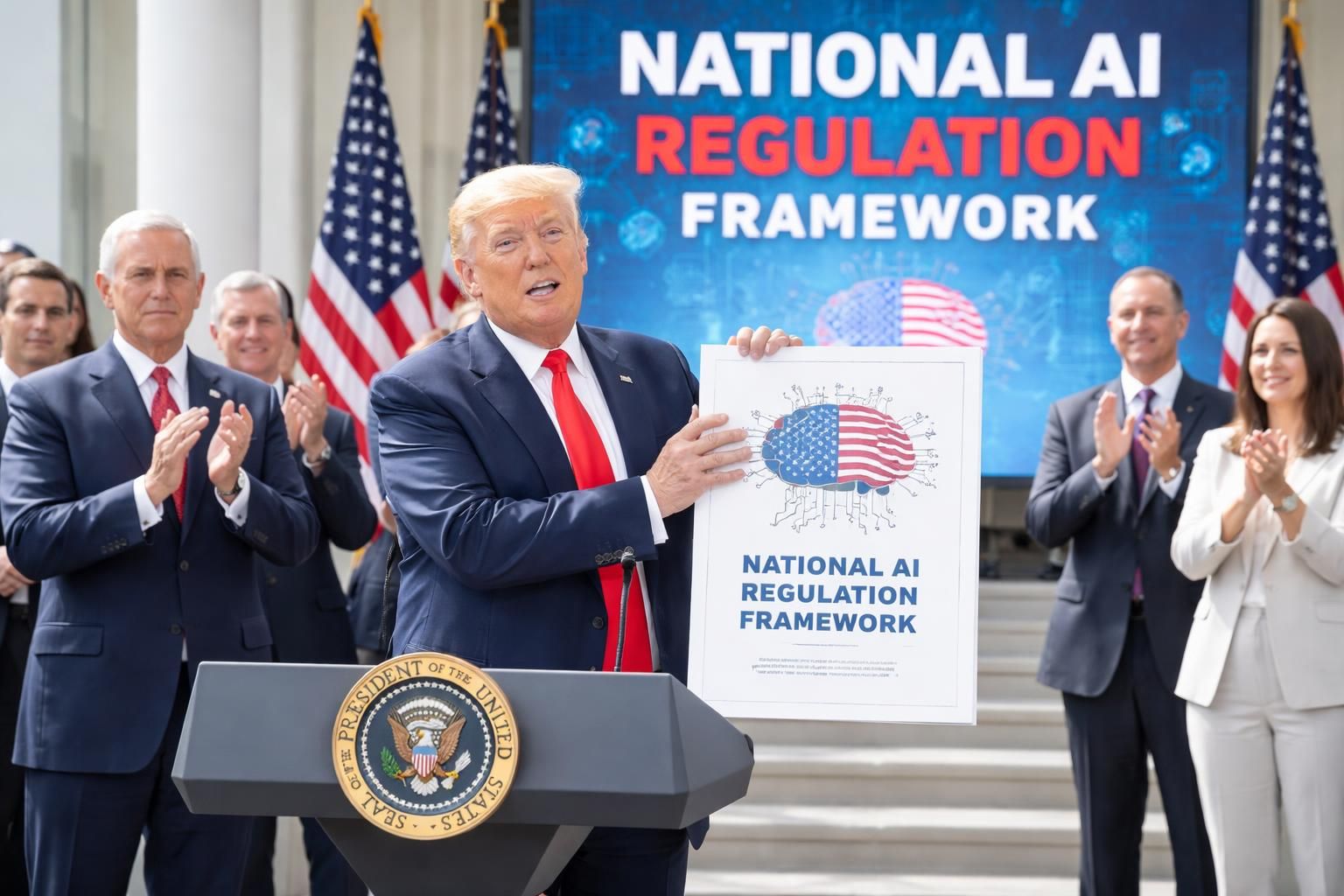 découvrez le cadre national présenté par le gouvernement trump pour encadrer et réguler le développement de l’intelligence artificielle aux états-unis.