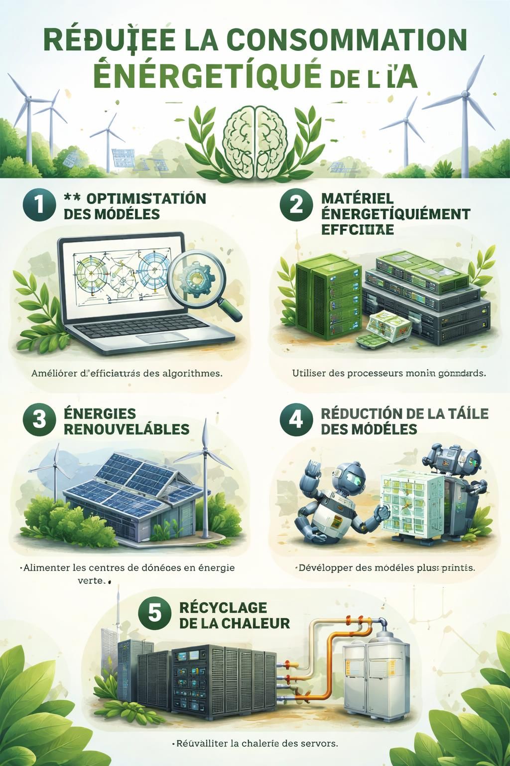 découvrez les pistes et innovations pour réduire la consommation énergétique de l’intelligence artificielle, alliant performance et développement durable.