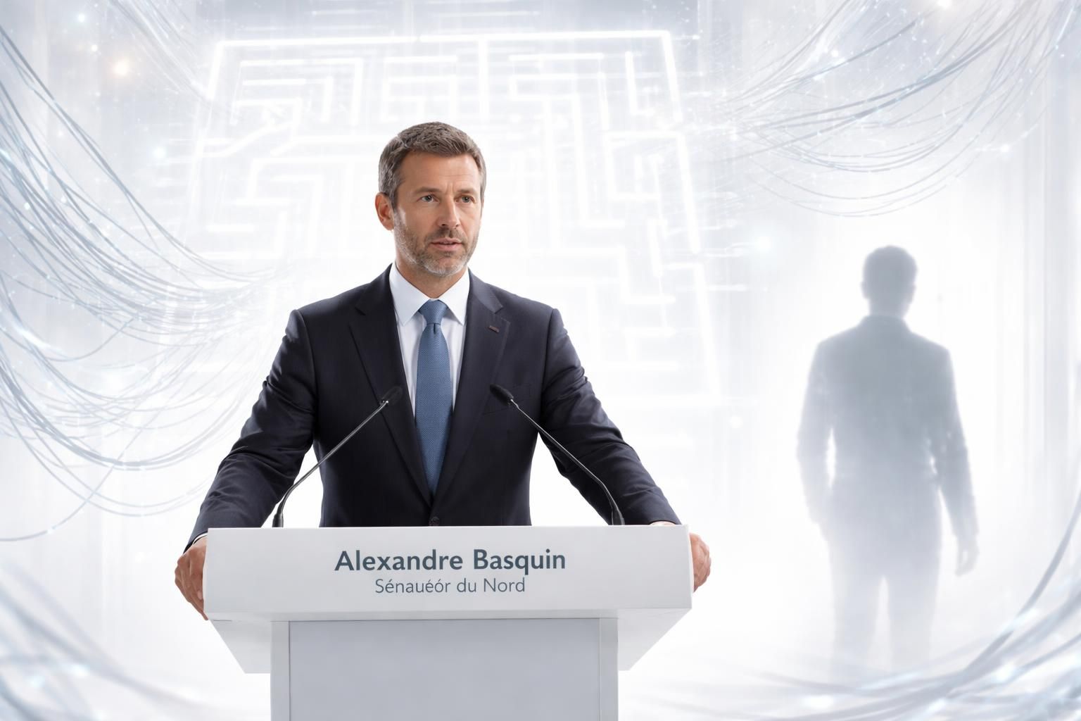 alexandre basquin, sénateur du nord, alerte le grand public sur les dangers potentiels de l'intelligence artificielle et appelle à une vigilance accrue.