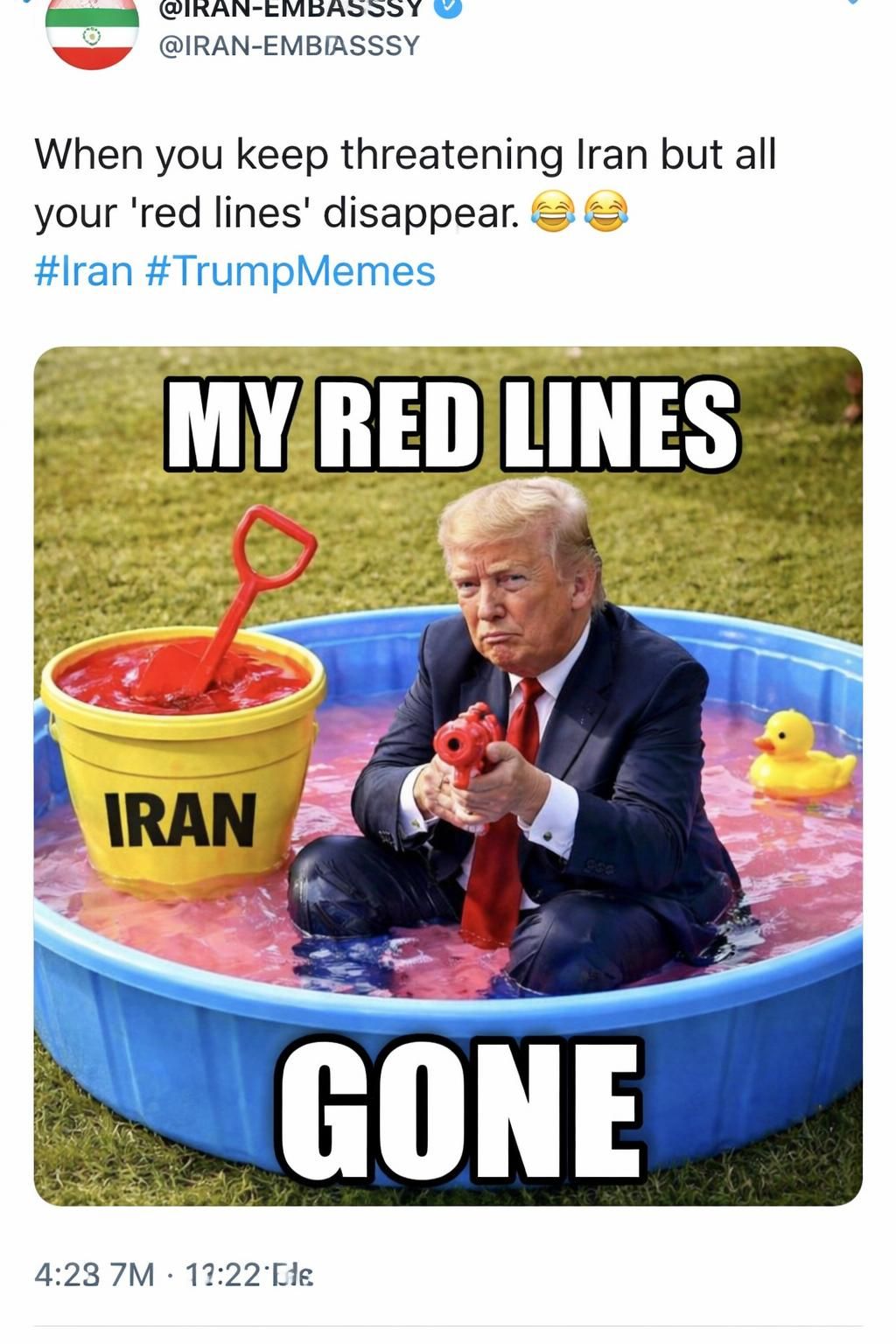 découvrez comment les ambassades iraniennes réagissent avec dérision aux avertissements de donald trump dans le contexte du conflit au moyen-orient.