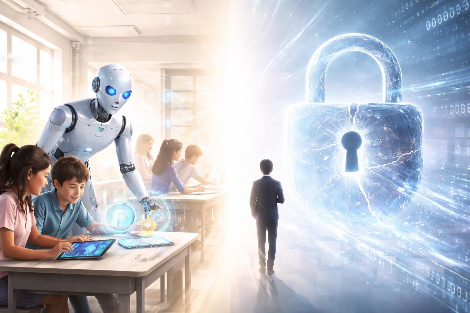 découvrez comment l'intelligence artificielle transforme l'éducation, entre opportunités pédagogiques innovantes et enjeux cruciaux pour la confidentialité des données des élèves.