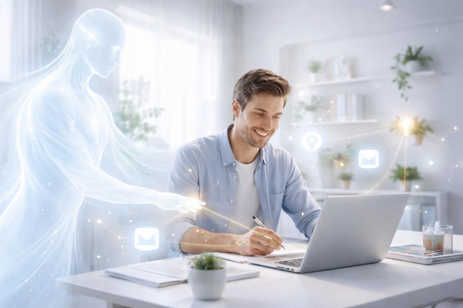 découvrez comment l'intelligence artificielle devient un partenaire essentiel pour faciliter et enrichir nos tâches quotidiennes, tout en respectant notre rôle et sans jamais nous remplacer.