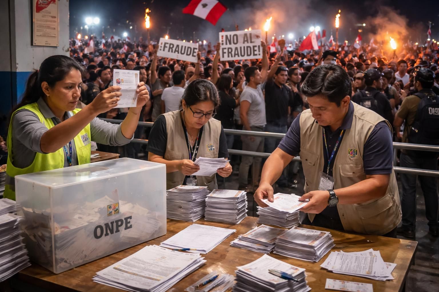au pérou, le décompte lent des bulletins de vote intensifie la crise électorale, suscitant tensions et incertitudes politiques.
