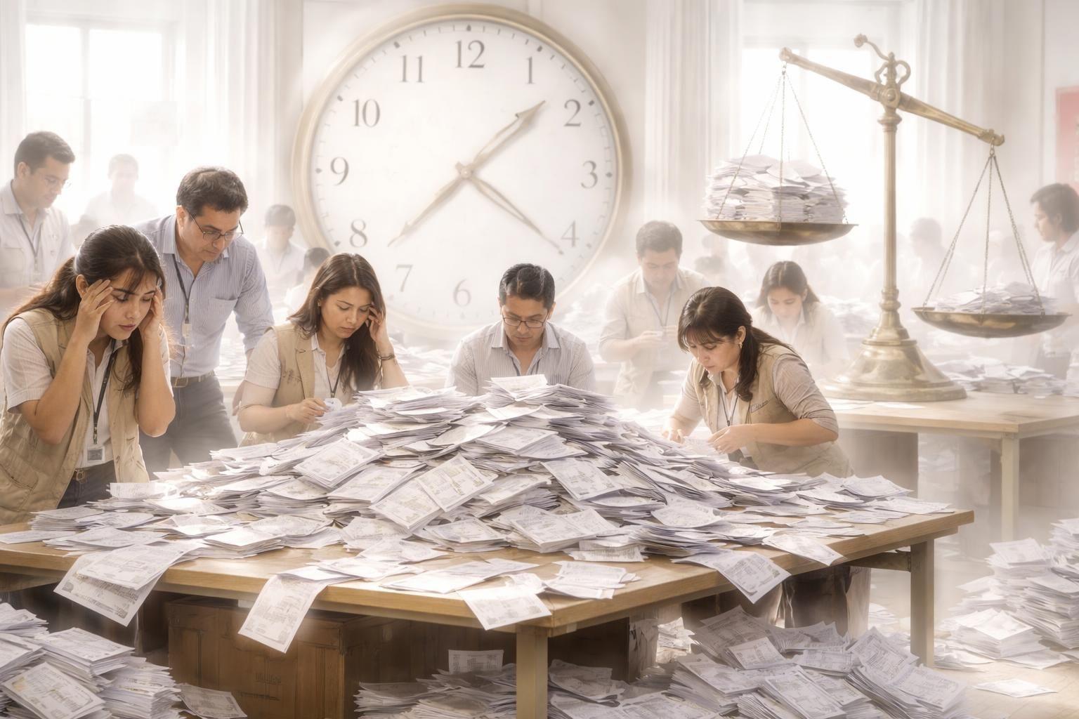 au pérou, le décompte des bulletins électoraux s'avère laborieux, accentuant la crise politique et sociale dans un contexte électoral tendu.