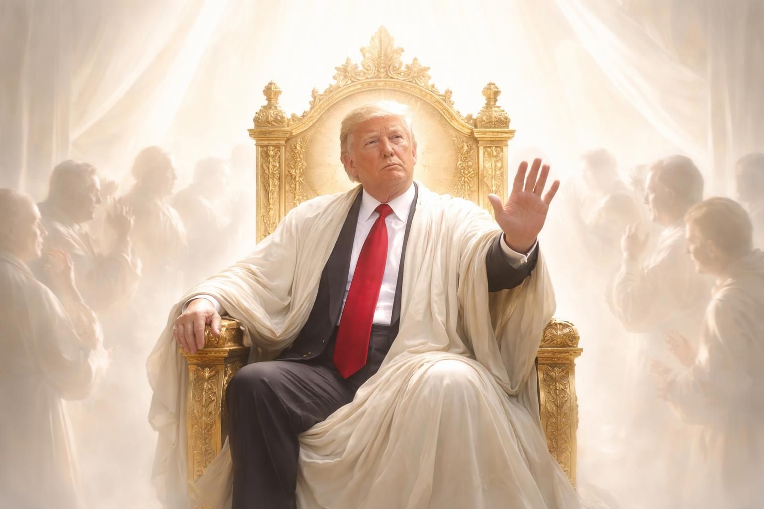 après avoir été critiqué pour blasphème suite à une comparaison avec jésus, le président américain trump retire l'image controversée.