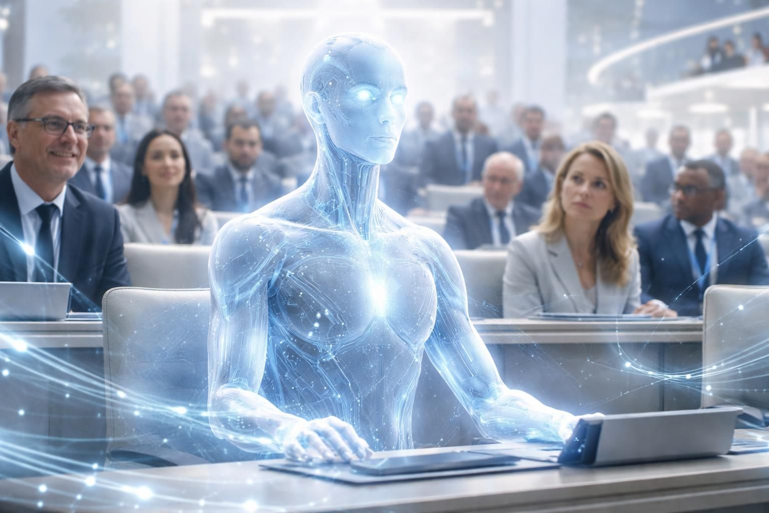 découvrez comment l'intelligence artificielle pourrait révolutionner la politique avec l'arrivée d'avatars députés, offrant un regard innovant sur l'avenir du parlement.