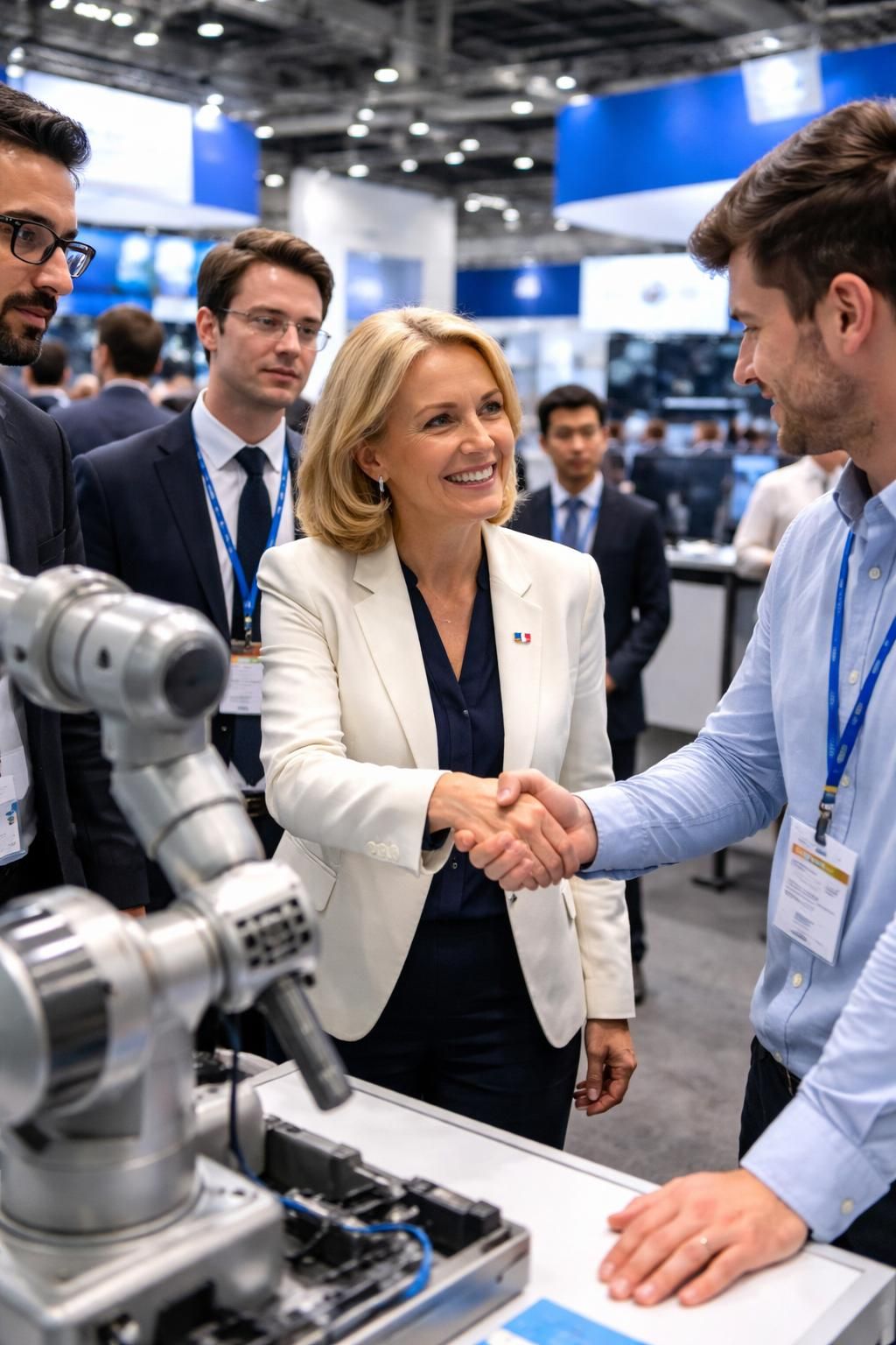 une ministre attendue pour inaugurer et marquer l'événement phare du salon laval virtual à laval, rendez-vous incontournable des innovations en réalité virtuelle.