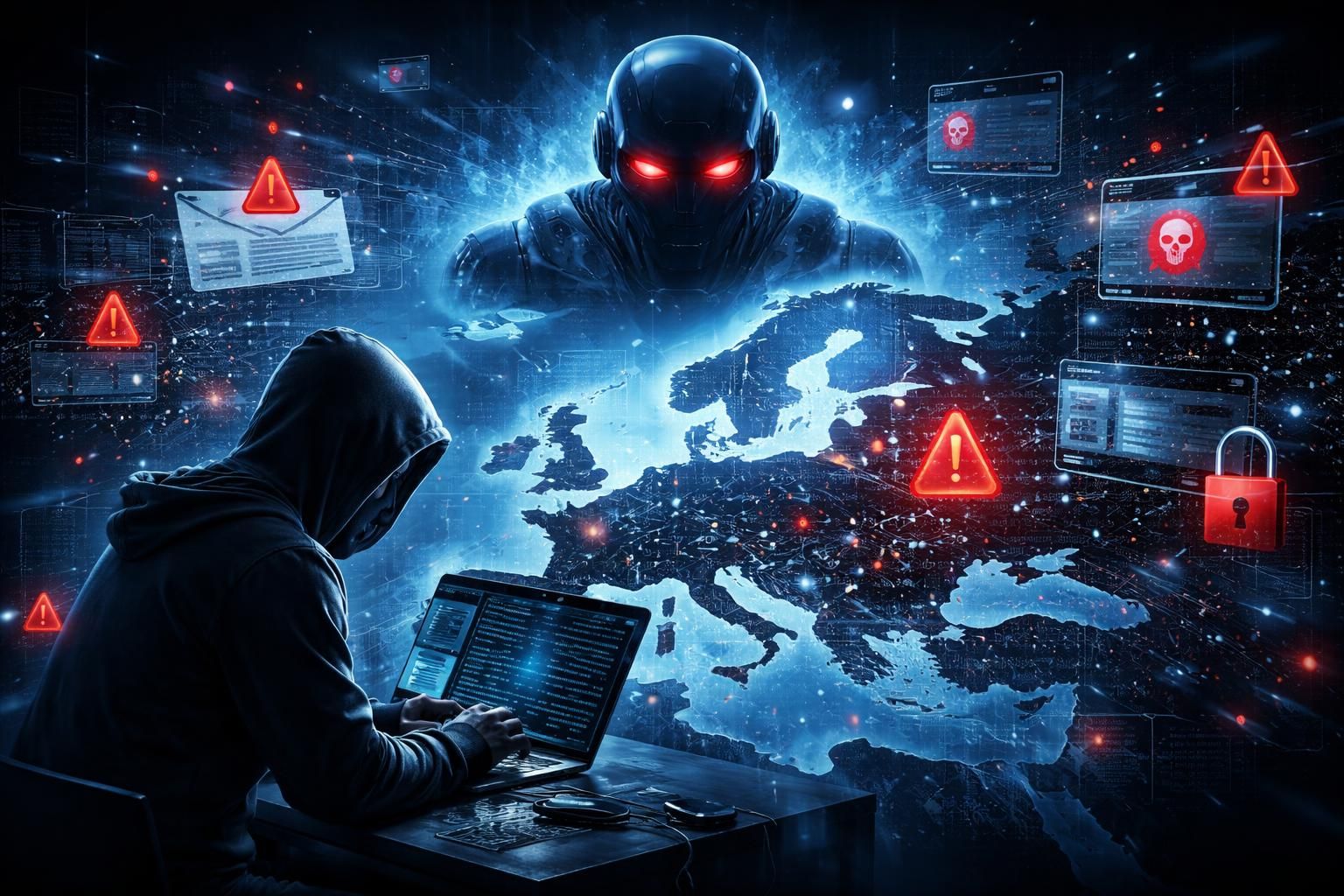 découvrez comment l'intelligence artificielle intensifie les cybermenaces en europe et les mesures prises pour protéger les infrastructures face à cette évolution inquiétante.