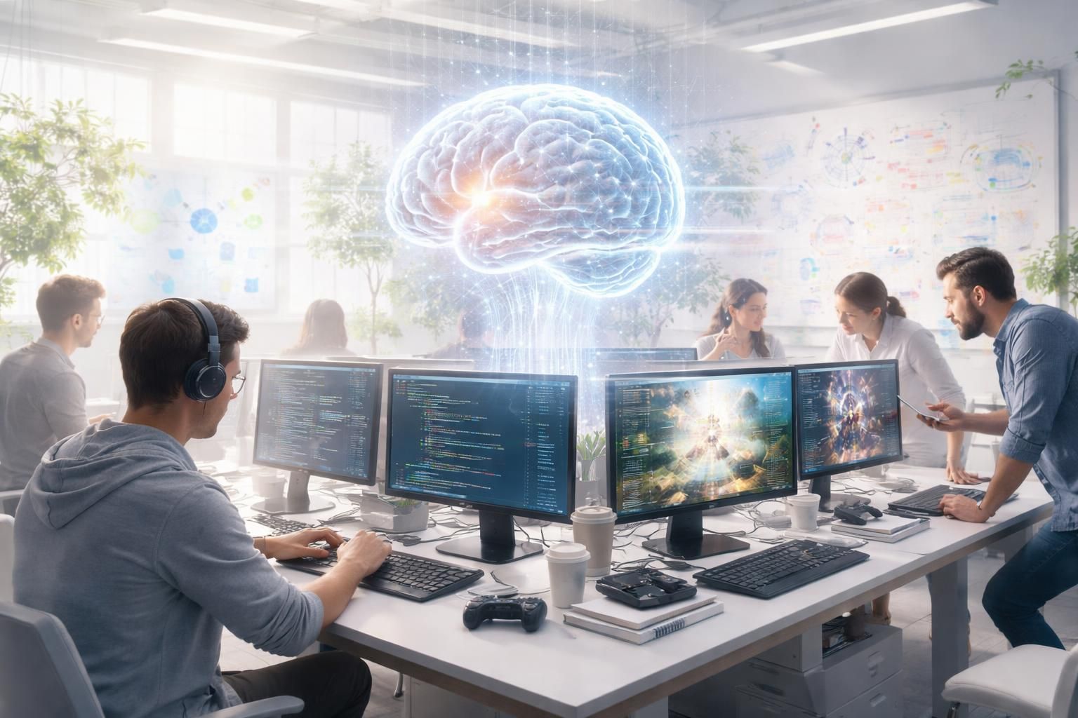 google deepmind collabore avec un studio de jeux vidéo afin de tester et développer ses technologies d'intelligence artificielle dans un environnement créatif et innovant.