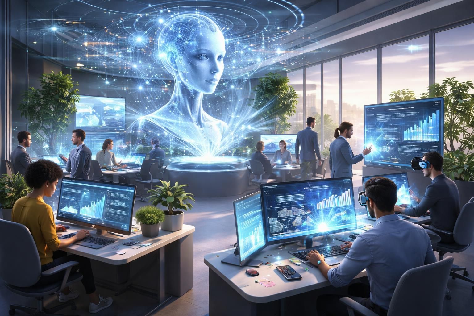 découvrez comment les cadres conservent leur espace de travail traditionnel malgré la transformation numérique et l'intégration de l'intelligence artificielle en entreprise.