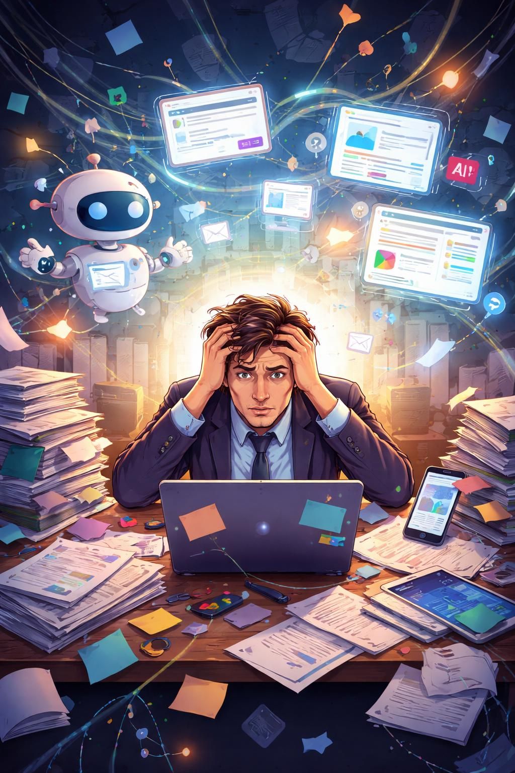 découvrez comment l'intelligence artificielle peut devenir une source de stress intense et mener au burn-out, avec des témoignages et des analyses sur ses impacts dans le monde professionnel.