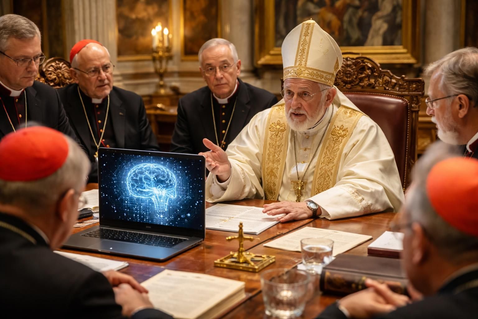 le pape léon xiv inaugure un comité spécialisé pour examiner les enjeux éthiques liés au développement de l'intelligence artificielle, promouvant un usage responsable et respectueux des valeurs humaines.