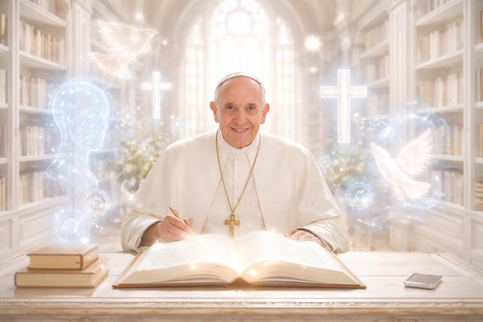 découvrez la première encyclique du pape consacrée à la protection et aux défis liés à l'intelligence artificielle, abordant les enjeux éthiques et sociaux de cette technologie révolutionnaire.