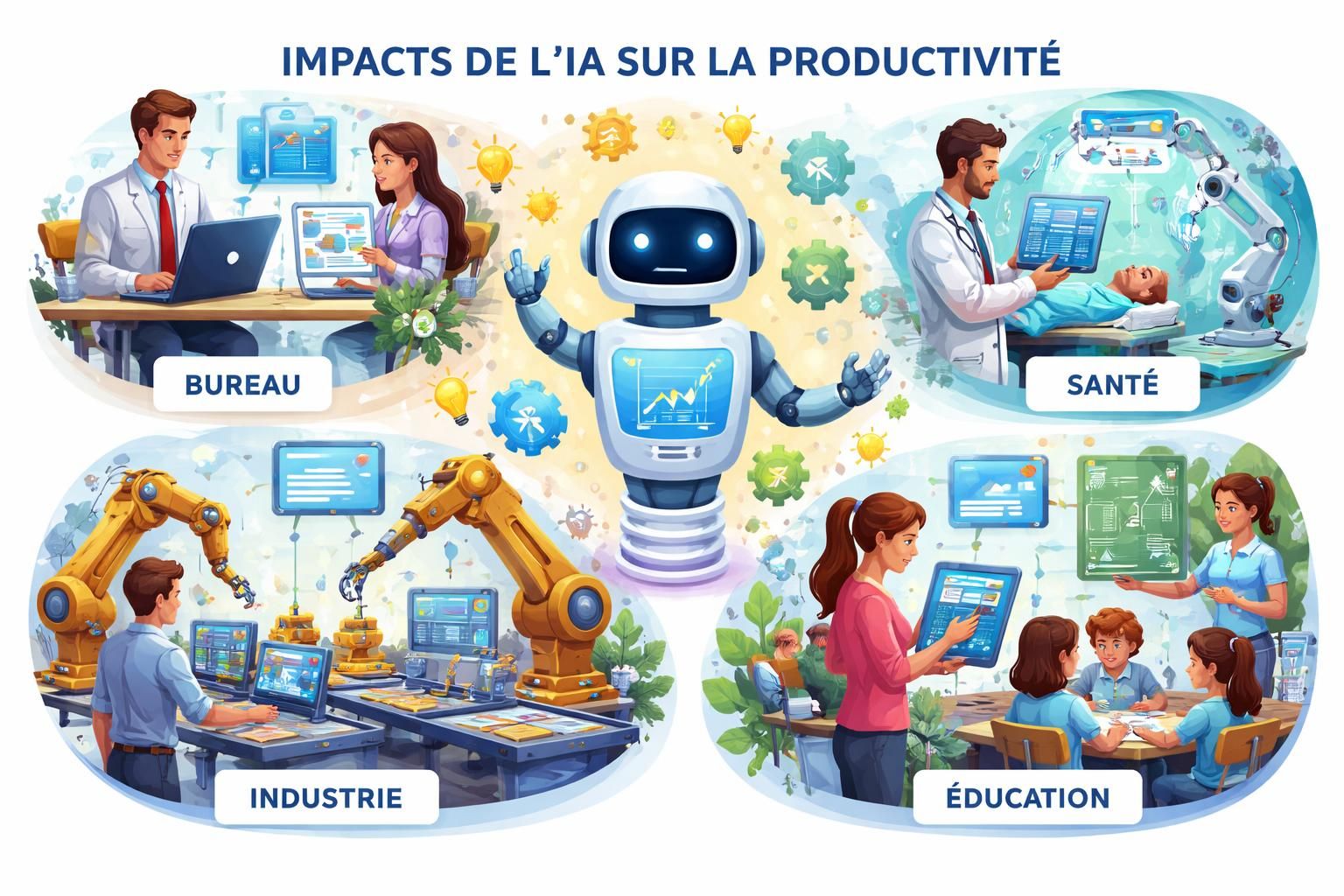 découvrez comment l'impact de l'intelligence artificielle sur la productivité pourrait dépasser les prévisions actuelles jusqu'à dix fois, révolutionnant ainsi les industries et les méthodes de travail.