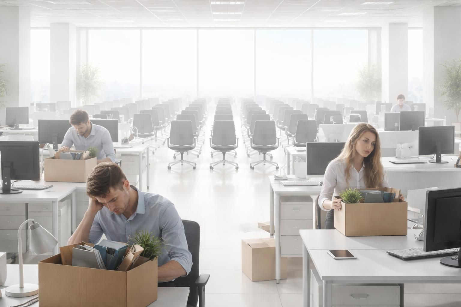 découvrez les conséquences de la transition imposée au télétravail avec 8 000 salariés licenciés, une transformation majeure du monde du travail.