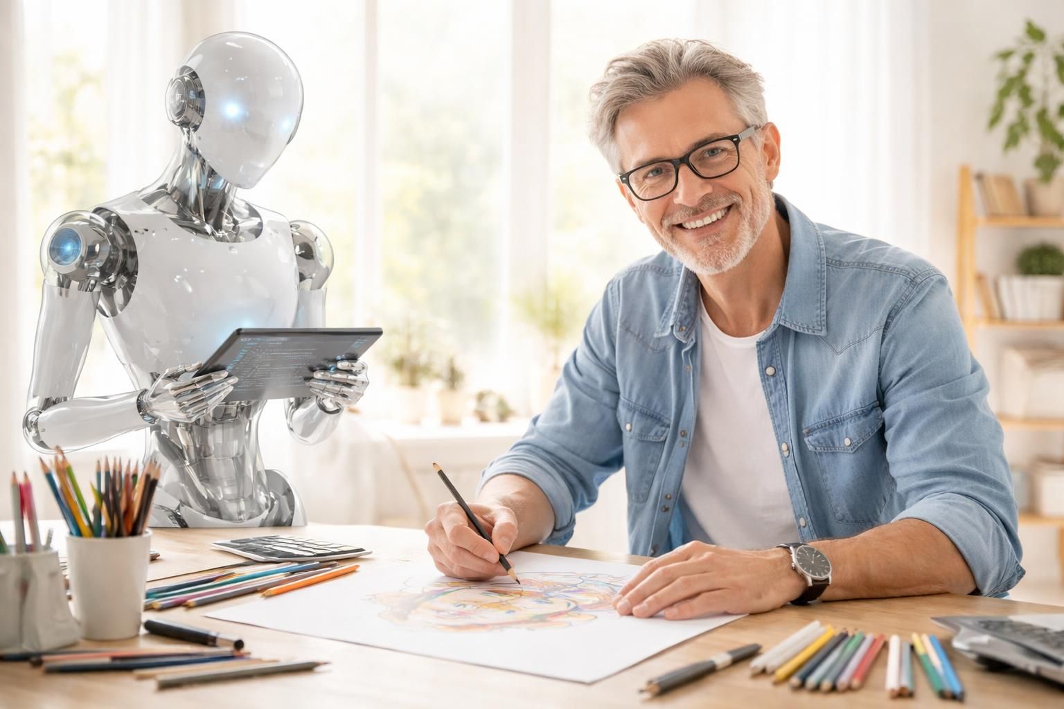 découvrez l'interview de laurent deloire, caricaturiste à saint-chamond, qui explique pourquoi l'intelligence artificielle ne pourra jamais remplacer la créativité humaine.