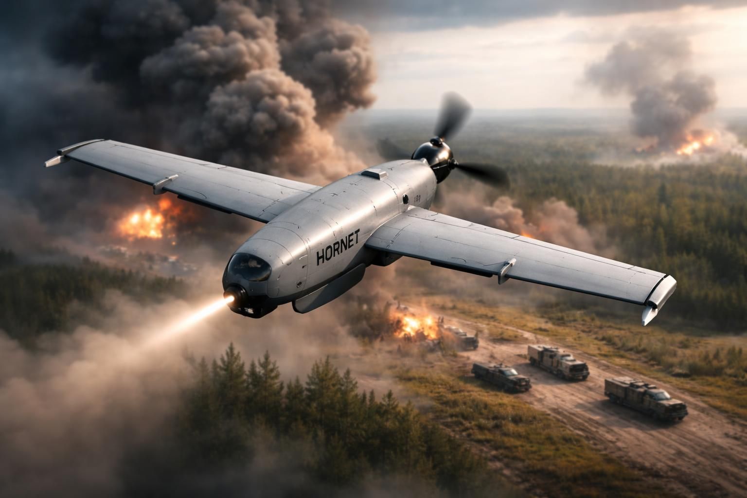 découvrez comment un drone kamikaze équipé d'intelligence artificielle est utilisé en ukraine pour cibler avec précision les convois russes, marquant une avancée technologique dans les conflits modernes.