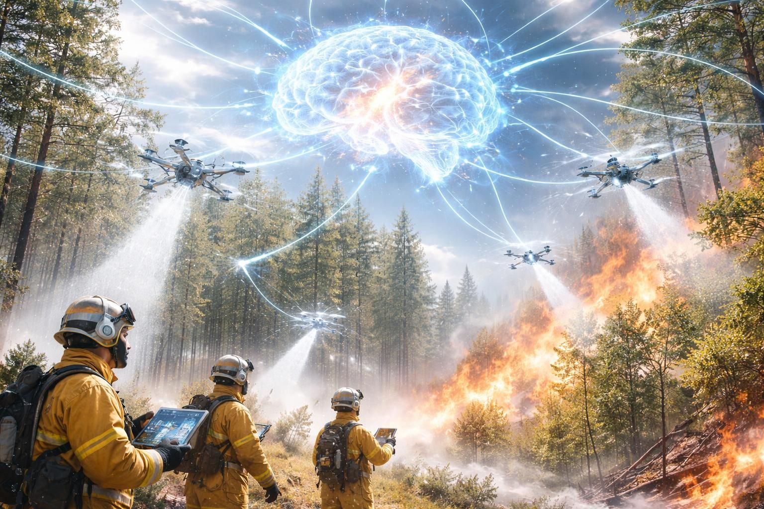 découvrez comment l'intelligence artificielle transforme les méthodes de lutte contre les incendies de forêt, en améliorant la prévention, la détection et l'intervention des pompiers pour protéger les environnements naturels.