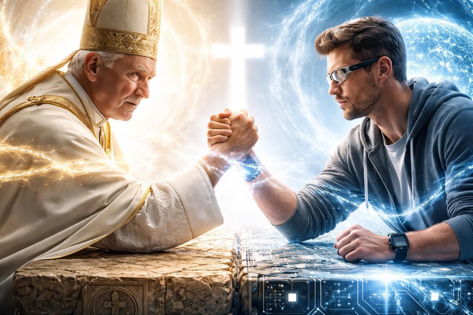 explorez le débat entre l'église et la silicon valley sur les consciences artificielles et le transhumanisme, un affrontement philosophique et technologique au cœur des enjeux modernes.