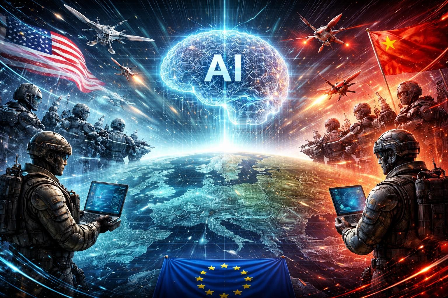 gabriel attal déclare que la france est en pleine guerre technologique majeure concernant l'intelligence artificielle, soulignant l'importance stratégique de ce combat.