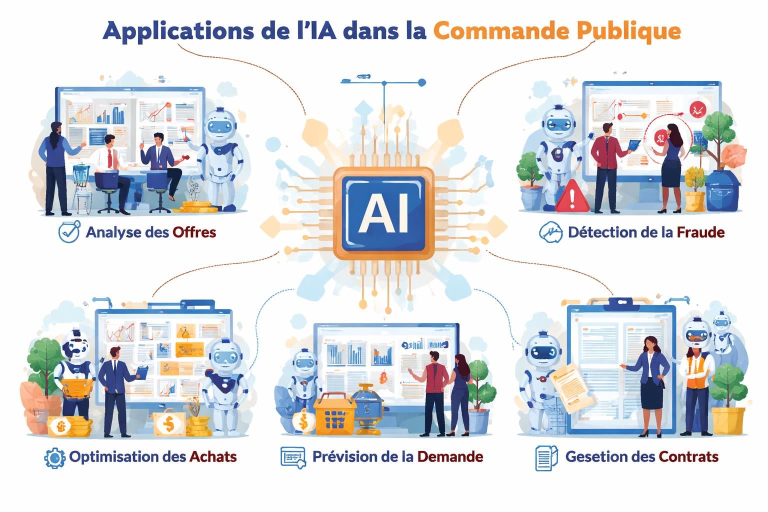 explorez comment l'intelligence artificielle transforme la commande publique en démystifiant les idées reçues et en révélant les véritables innovations.