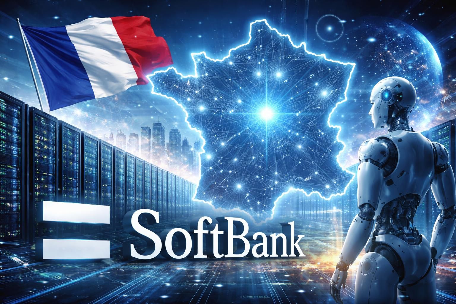 softbank annonce un investissement historique de 75 milliards d’euros en france pour booster le développement de l'intelligence artificielle et soutenir l'innovation technologique.