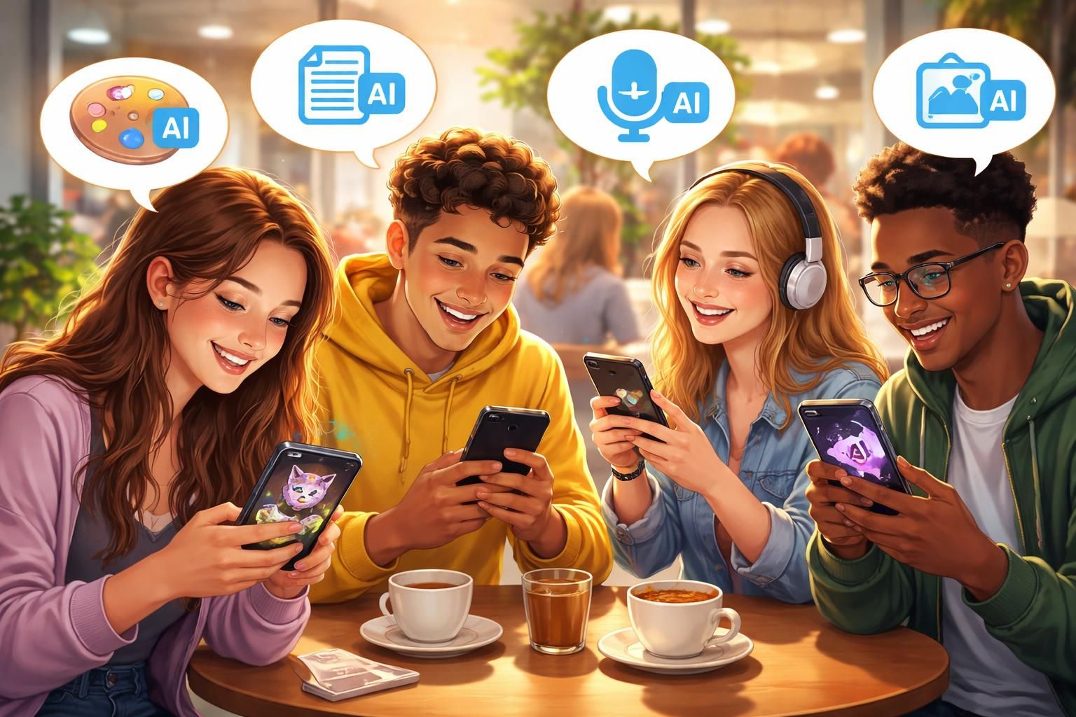 en avril, plus de la moitié des français ont testé un service d'intelligence artificielle, avec une adoption particulièrement élevée chez les jeunes générations.
