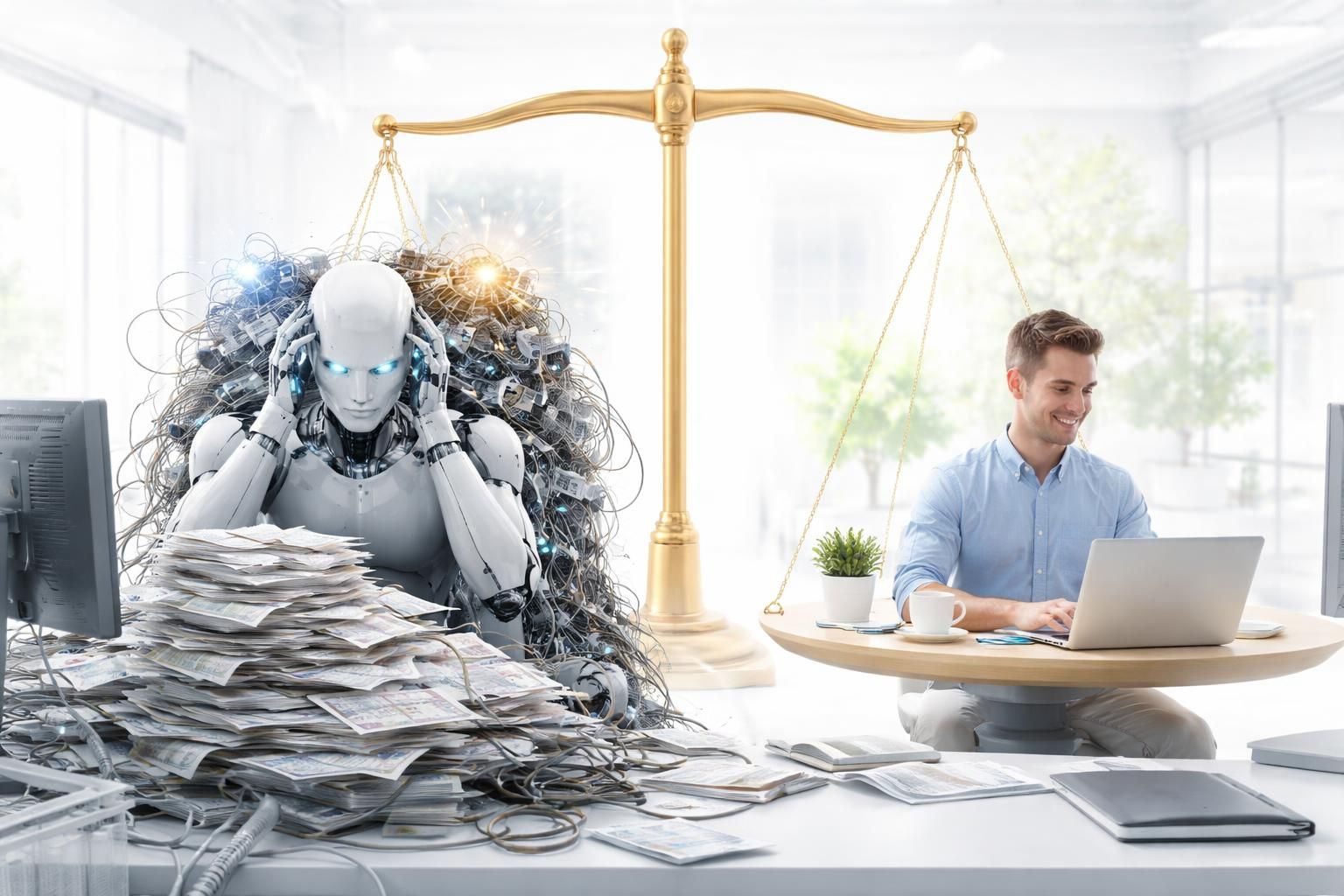découvrez pourquoi l'automatisation par intelligence artificielle peut parfois coûter plus cher que l'embauche d'un employé humain, et les facteurs à considérer pour un choix optimal.