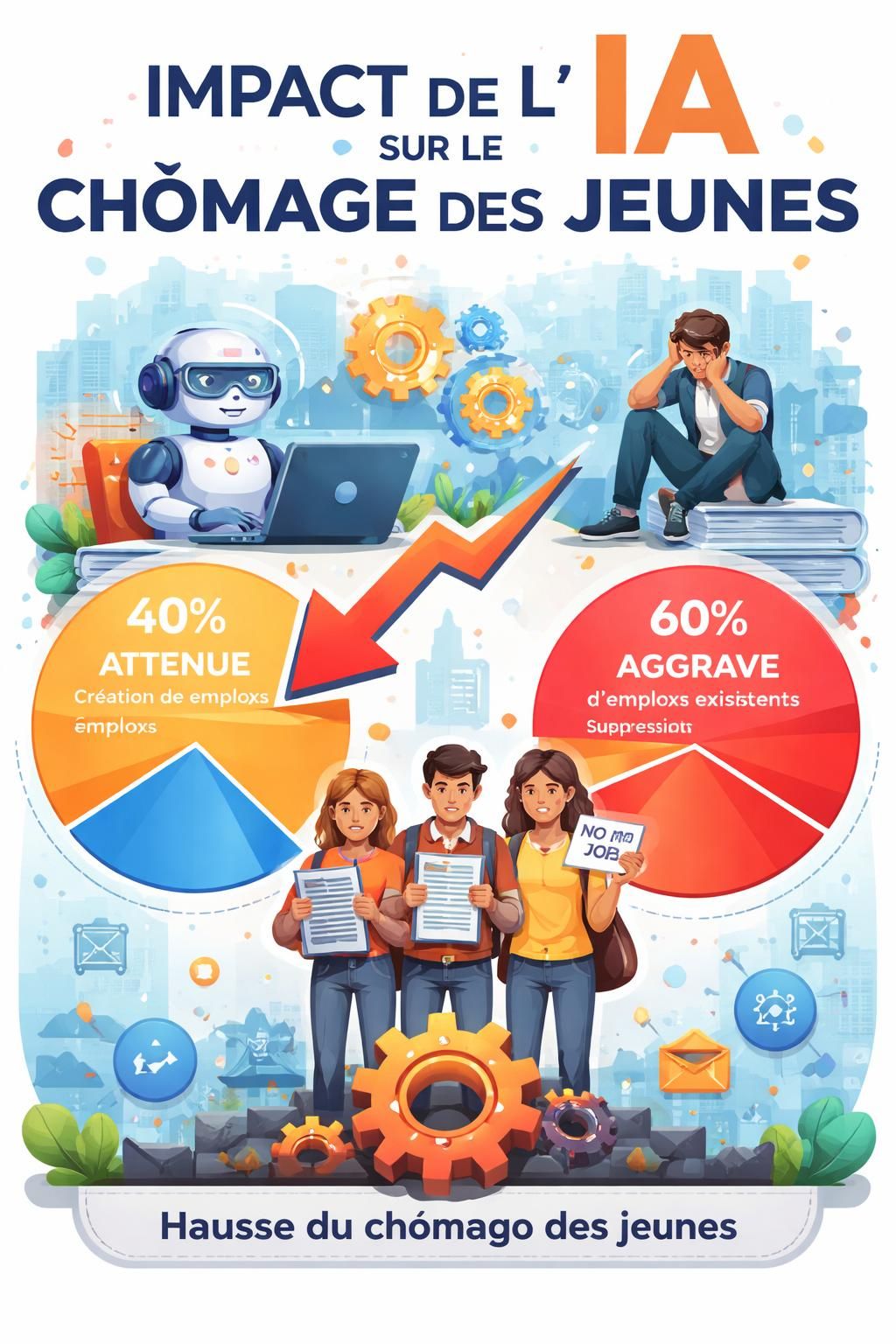 découvrez comment deux études récentes démystifient le lien entre l'intelligence artificielle et le chômage des jeunes, révélant que cette association est un mythe.