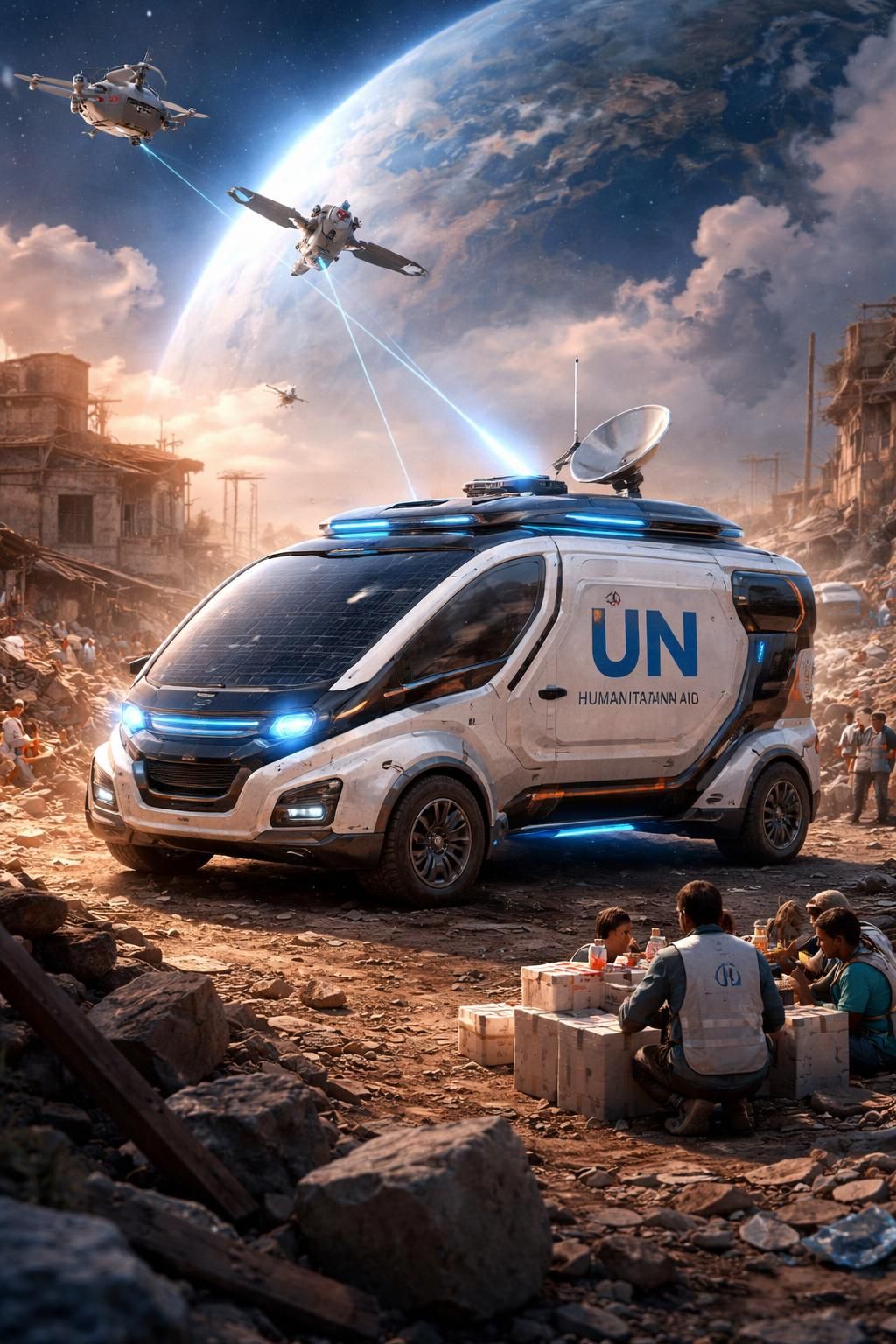 découvrez comment l'intelligence artificielle transforme l'aide humanitaire, de l'exploration de mars à la lutte contre la faim sur terre.