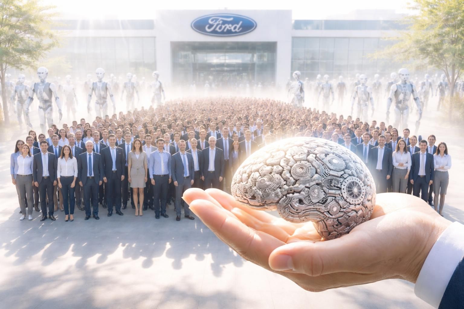 ford recrute 350 ingénieurs pour remplacer l'intelligence artificielle, marquant un tournant stratégique majeur pour les entreprises face à l'automatisation.