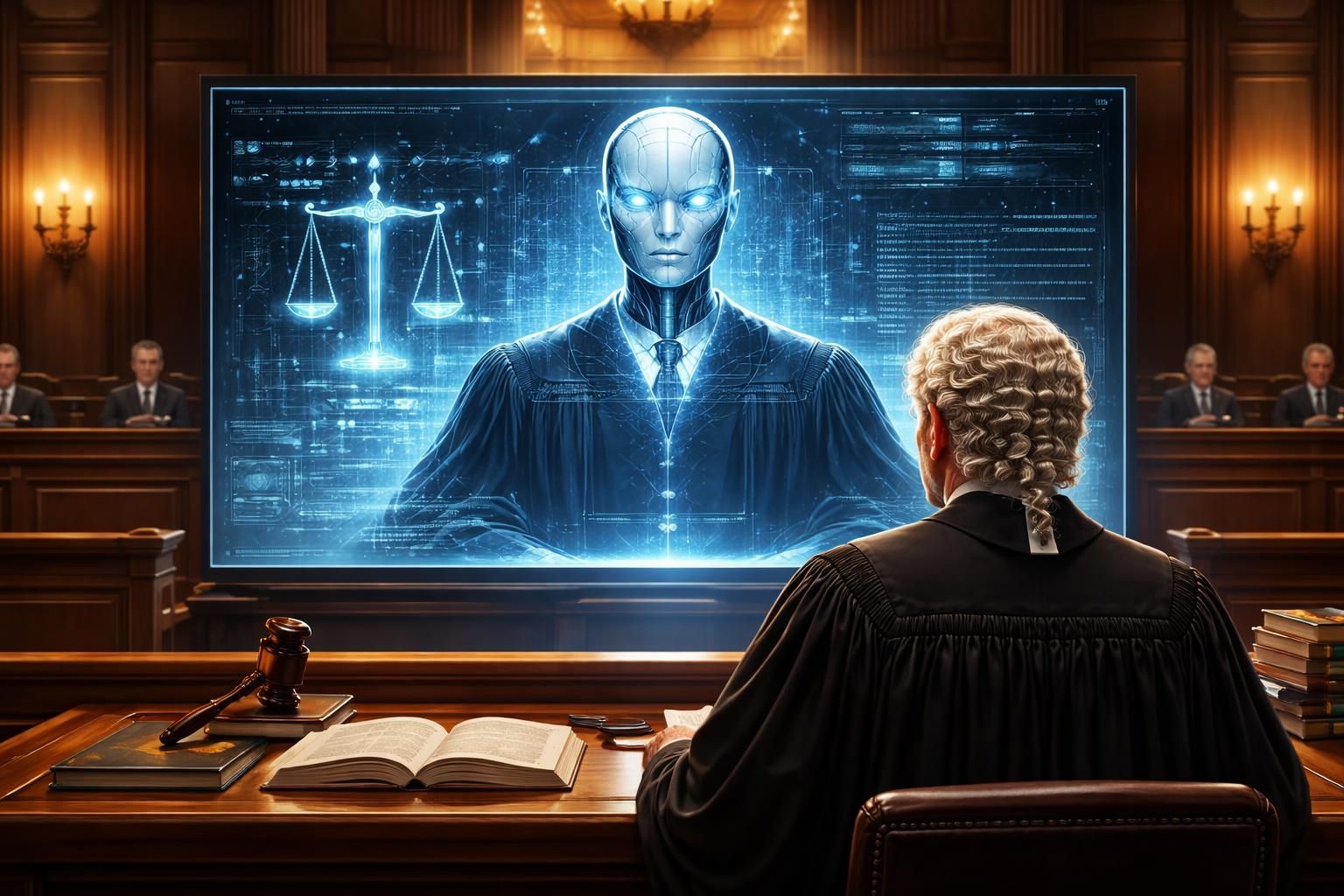 découvrez comment l'intelligence artificielle remet en question le rôle humain en devenant le juge principal grâce aux algorithmes, et les implications éthiques qui en découlent.