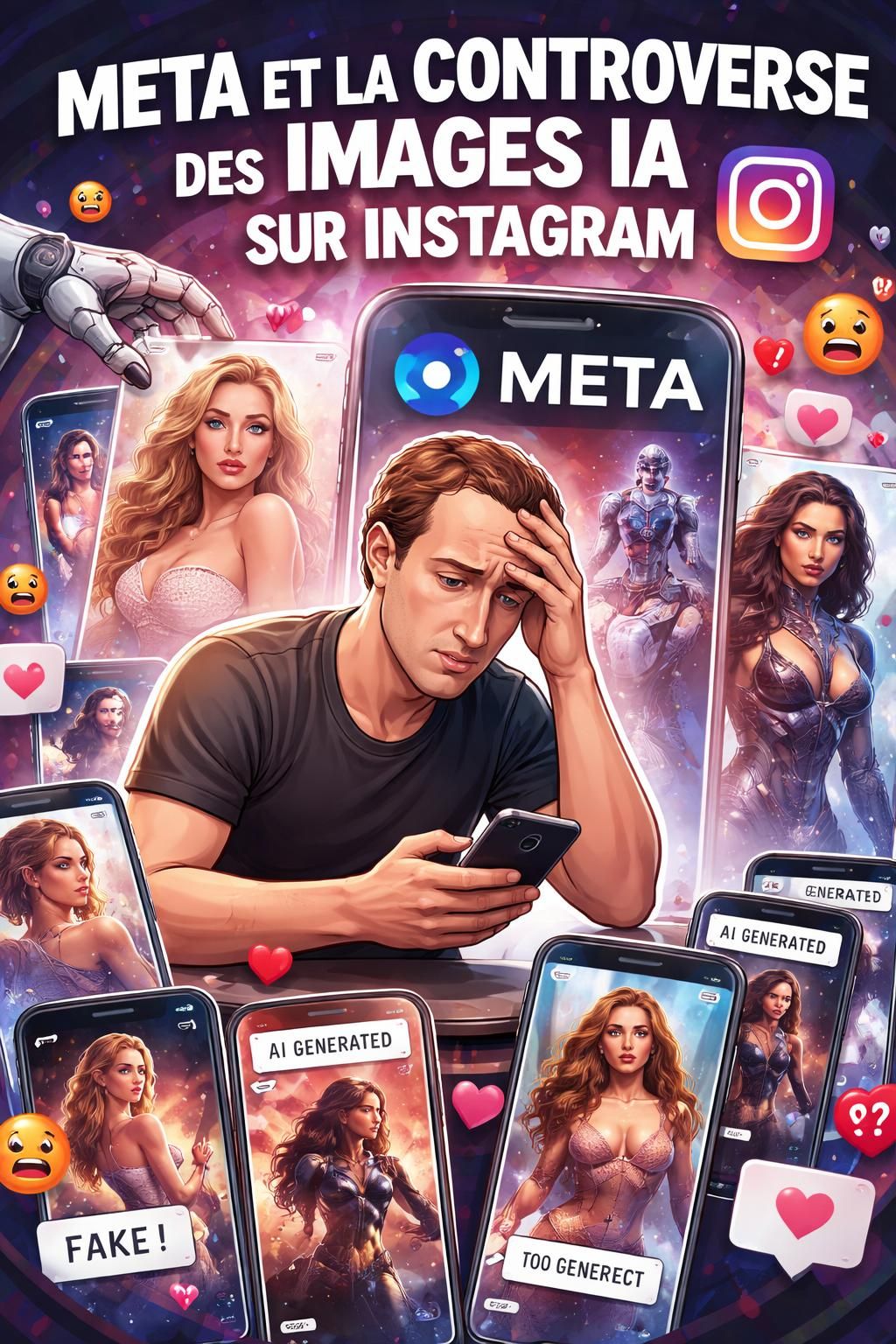 meta renonce à la création d’images ia à partir des photos instagram des utilisateurs suite à une importante polémique.