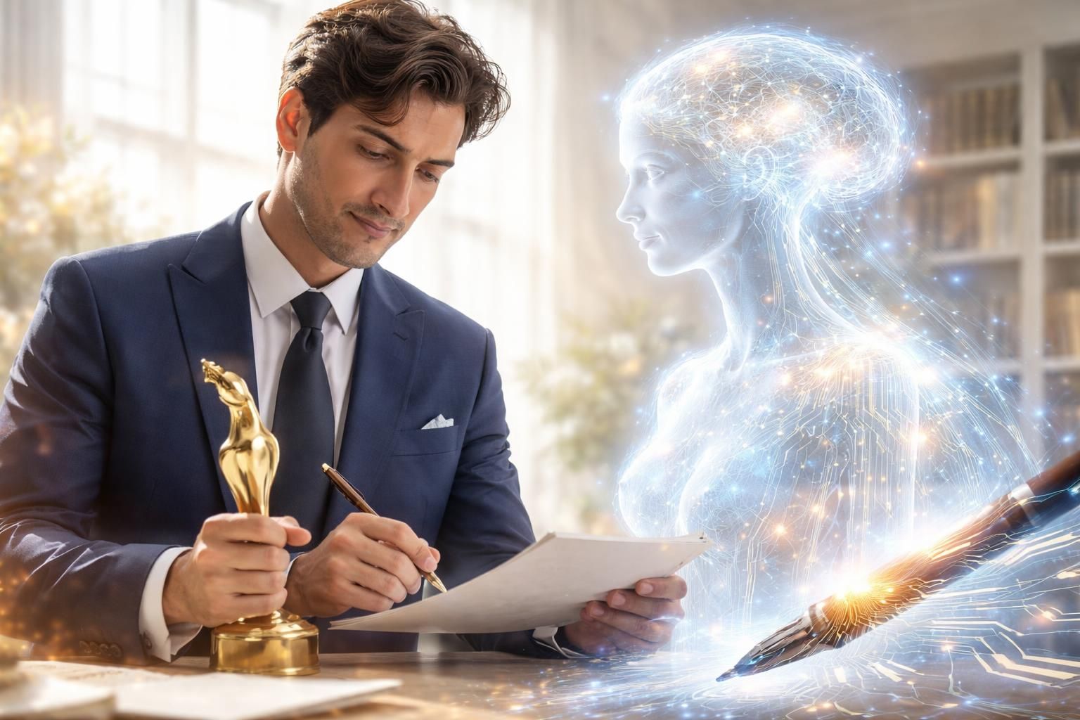 découvrez l'incroyable histoire du lauréat d'un prix littéraire prestigieux soupçonné d'avoir utilisé une intelligence artificielle pour écrire sa nouvelle, et les débats éthiques qui en découlent.