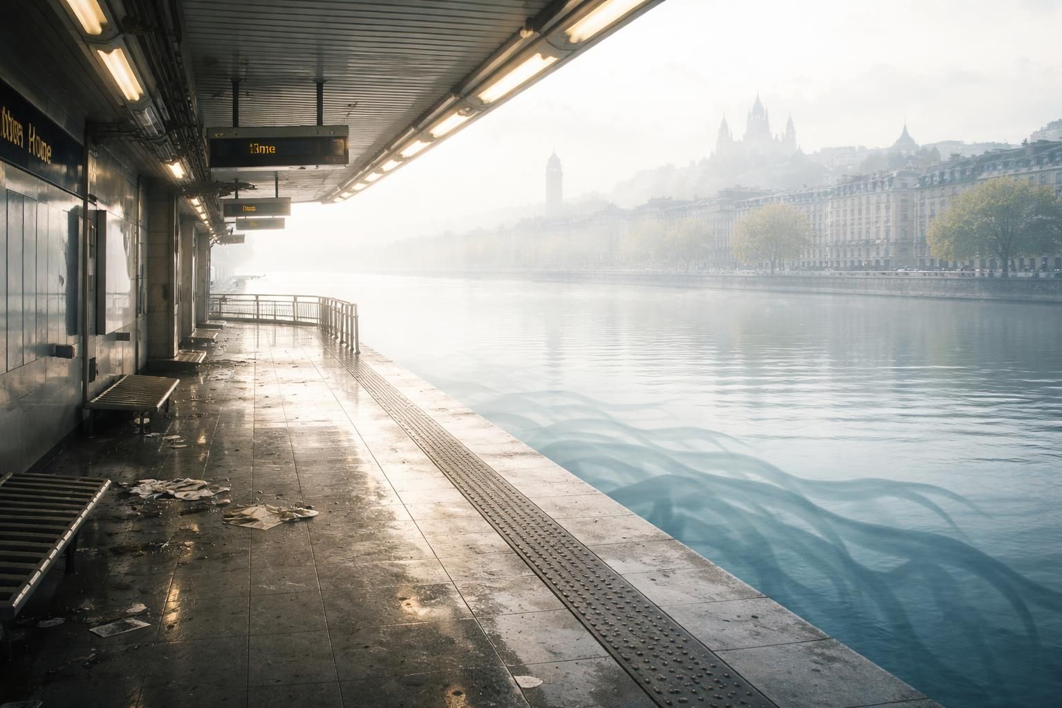 découvrez une vision apocalyptique de lyon à travers le regard saisissant de « rhône », un avertissement poignant : « je vous le redis, ne descendez pas dans le métro ». plongez dans une atmosphère sombre et immersive au cœur de la ville.