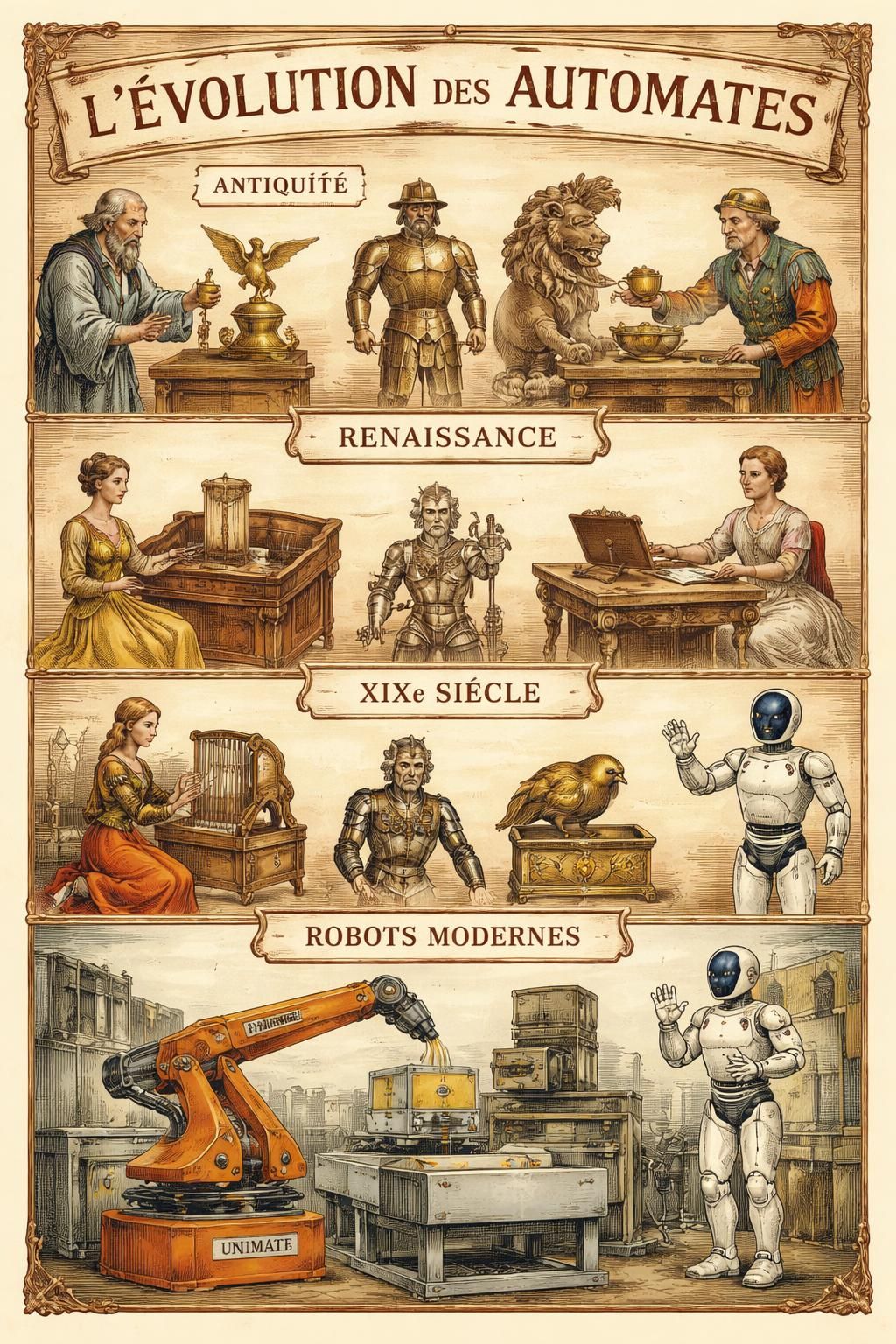 découvrez comment les pionniers de la robotique, des téléviseurs et des jeux vidéo ont jeté les bases de notre avenir technologique à travers les premières innovations de l'ère préhistorique de la technologie.