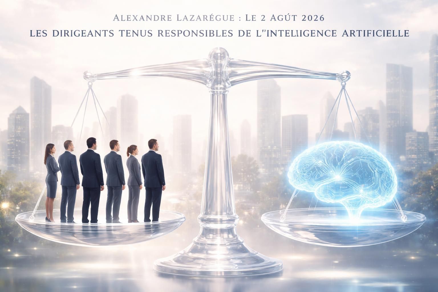 découvrez l'interview d'alexandre lazarègue sur la responsabilité des dirigeants face à l'intelligence artificielle à partir du 2 août 2026, une date clé pour la régulation et l'éthique technologique.